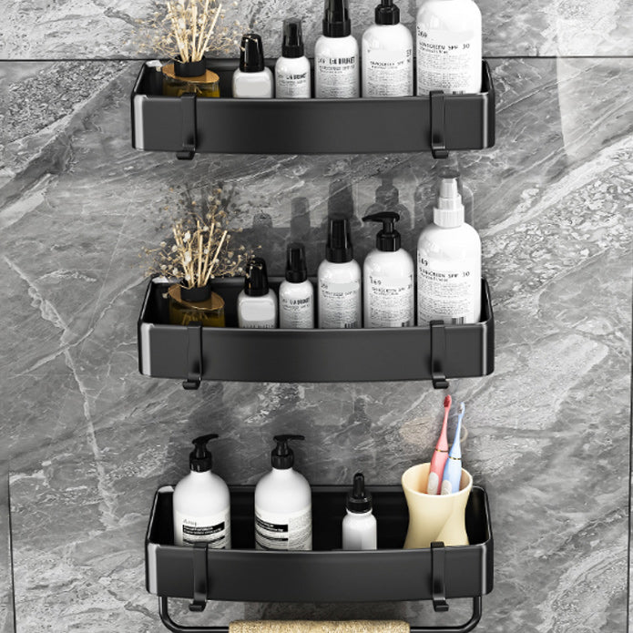 BowLift | Modern Black-White Metal Bath Hardware Set Bath Shelf Bathroom Hardware Set