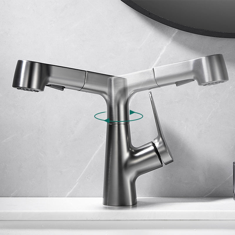 BowLift | Pull-out Vessel Faucet Modern Sink Faucet with a Single Lever Handle