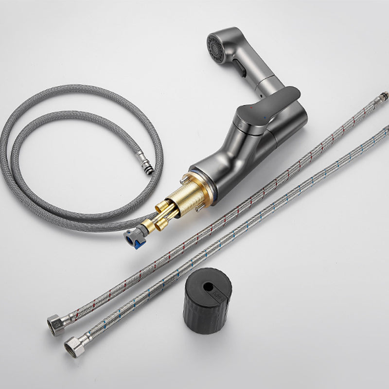 BowLift | Pull-out Vessel Faucet Modern Sink Faucet with a Single Lever Handle