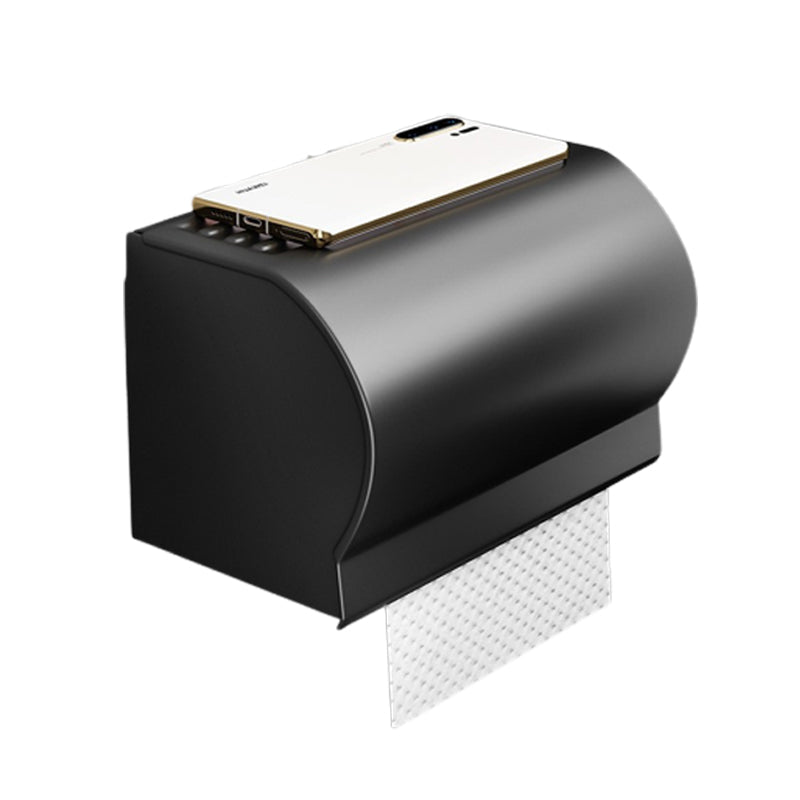 BowLift | Matt Black 2-piece modern bathroom accessories as a single item or as a set with bath shelf