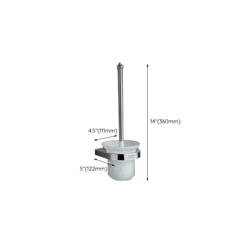 BowLift | Polished Chrome Modern Bathroom Accessory Set in Stainless Steel with Bath Shelf/Towel Bar