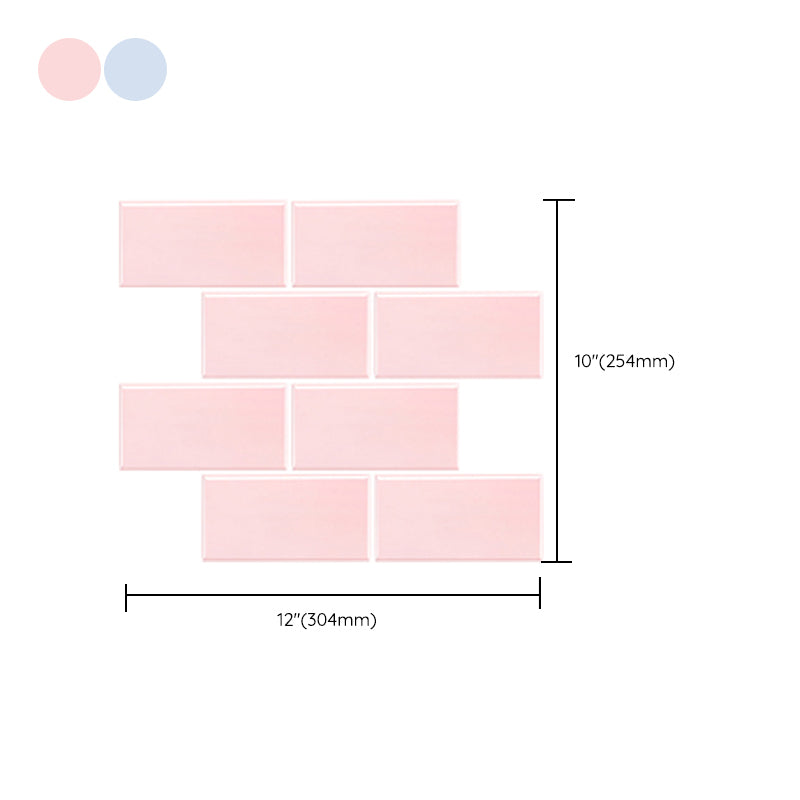 BowLift | Peel & Stick Subway Tiles Plastic Stain Resistant Peel & Stick Subway Tiles 5-Pack