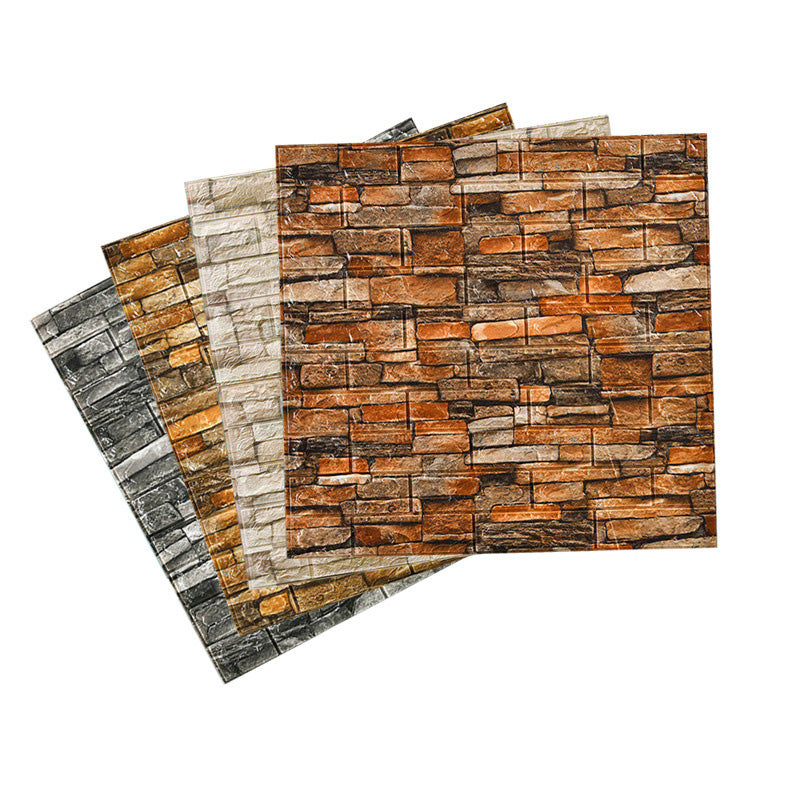 BowLift | Country House Wall Shelf 3D Brick Living Room Wall Panel Set of 2