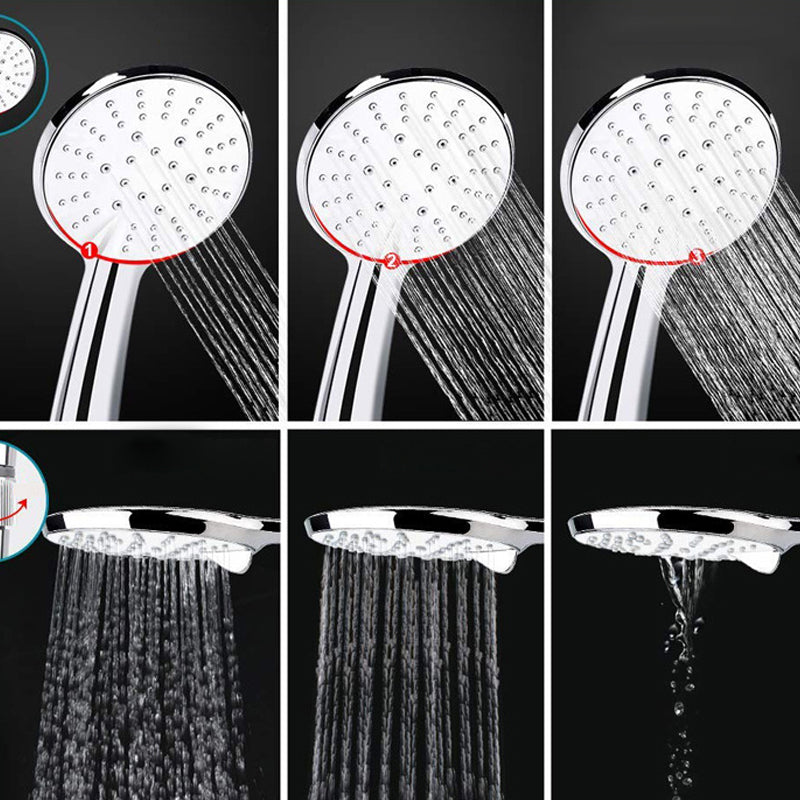 BowLift | Silver Dual Shower Head 3 Settings Medium Flow Wall Mounted Shower Head