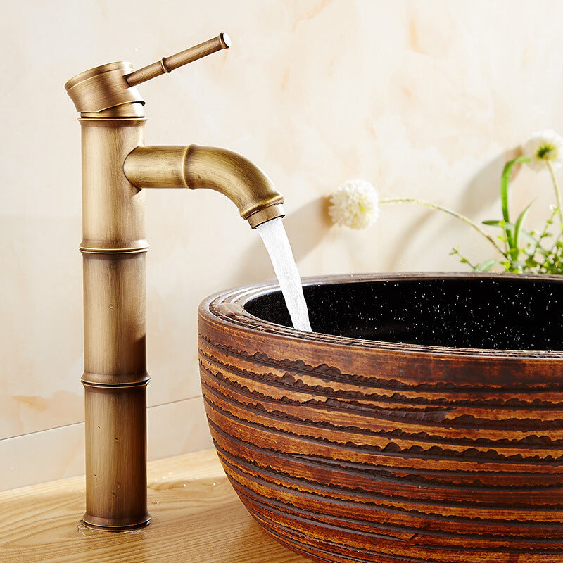 BowLift | Country house vessel water tap brass lever handles waterfall outlet sink faucet