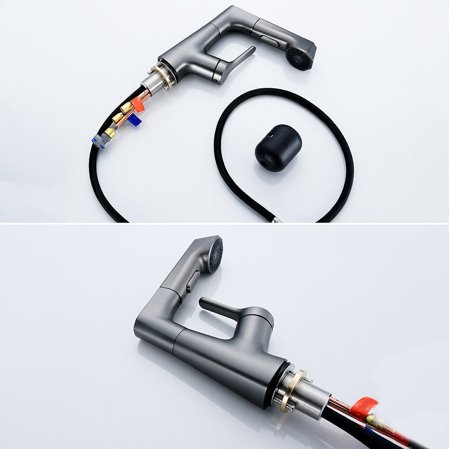 BowLift | Contemporary Sink Faucet Plian Low Arc Brass Centerset Sink Faucet