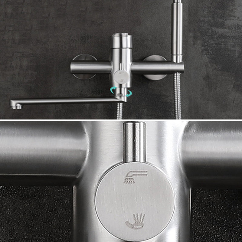 BowLift | Wall-mounted metal bathtub filling low arch swivel bathtub mixer
