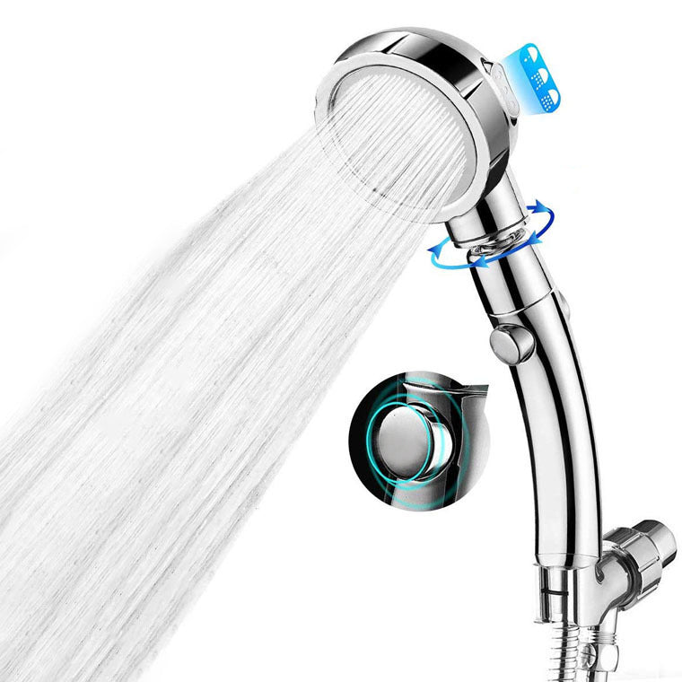 BowLift | Contemporary Hand Shower Head Silver 3 Spray Pattern Wall Mount Shower Head