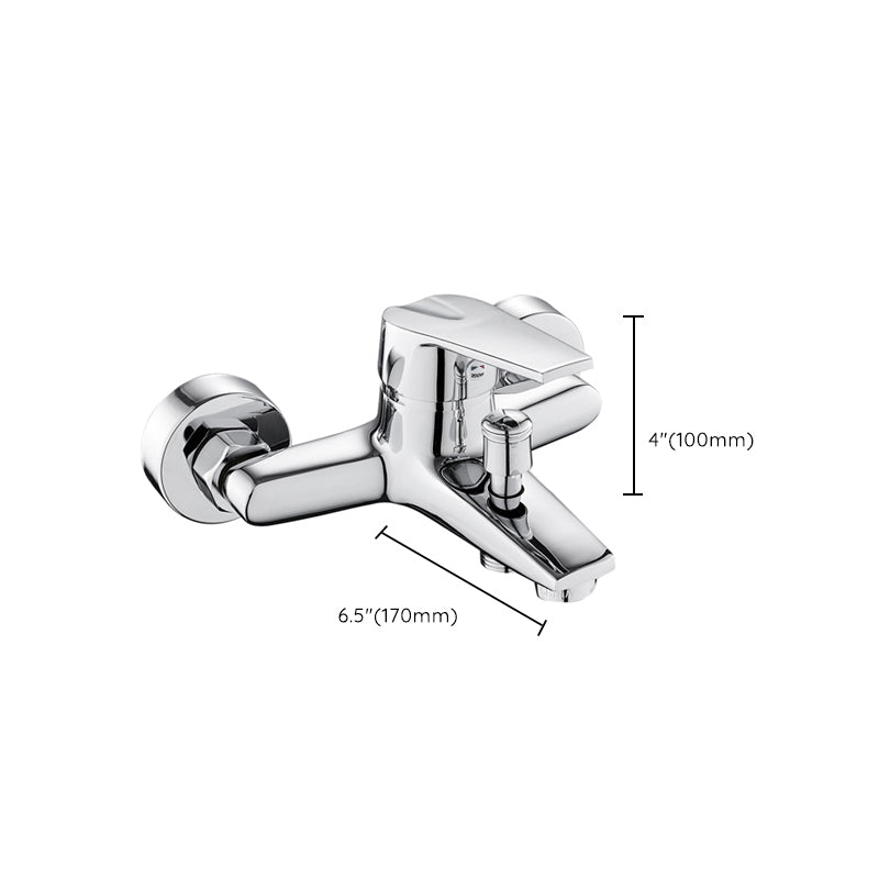 BowLift | Contemporary Wall-Mounted Bathroom Faucet Lever Handles 2-Hole Faucet Brass Faucet