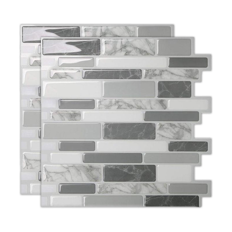 BowLift | Peel & Stick Subway Tile Stain Resistant Plastic Rectangle Peel and Stick Tile 2-Pack