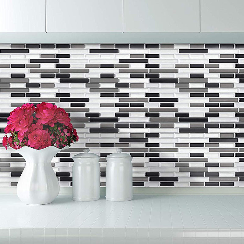 BowLift | Peel & Stick Subway Tile Stain Resistant Plastic Rectangle Peel and Stick Tile 2-Pack