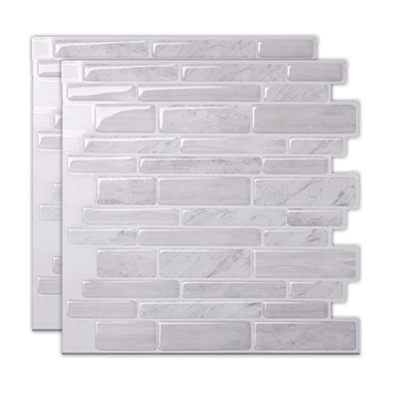 BowLift | Peel & Stick Subway Tile Stain Resistant Plastic Rectangle Peel and Stick Tile 2-Pack