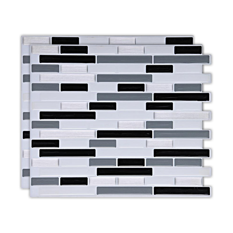 BowLift | Peel & Stick Subway Tile Stain Resistant Plastic Rectangle Peel and Stick Tile 2-Pack