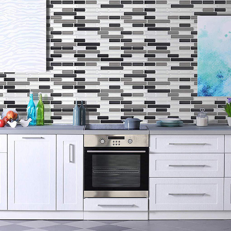 BowLift | Peel & Stick Subway Tile Stain Resistant Plastic Rectangle Peel and Stick Tile 2-Pack