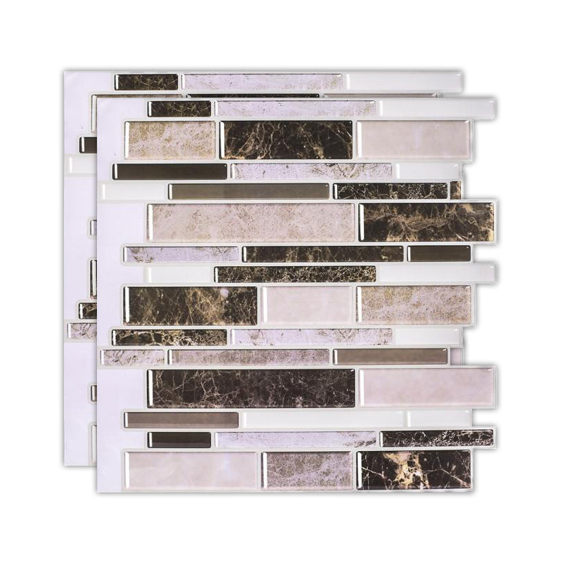 BowLift | Peel & Stick Subway Tile Stain Resistant Plastic Rectangle Peel and Stick Tile 2-Pack