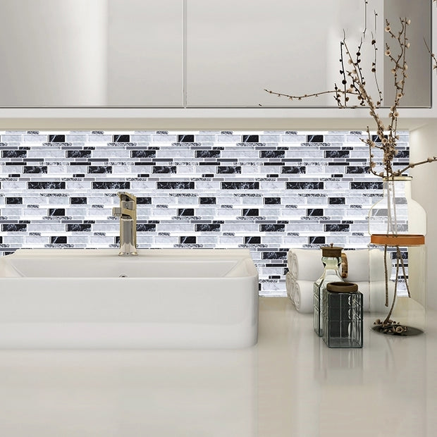 BowLift | Peel & Stick Subway Tile Stain Resistant Plastic Rectangle Peel and Stick Tile 2-Pack