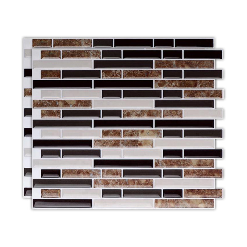 BowLift | Peel & Stick Subway Tile Stain Resistant Plastic Rectangle Peel and Stick Tile 2-Pack