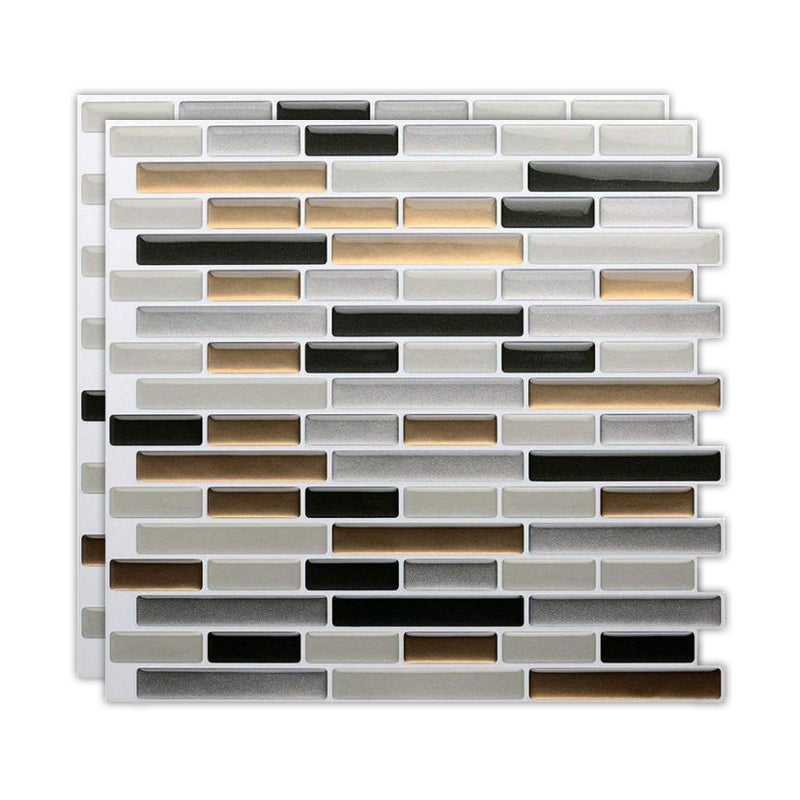 BowLift | Peel & Stick Subway Tile Stain Resistant Plastic Rectangle Peel and Stick Tile 2-Pack