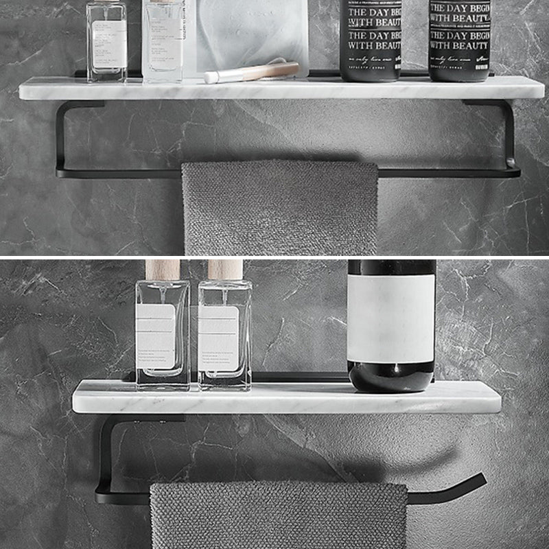 BowLift | Metal and Marble Bathroom Hardware Set as Individual Piece or Set in Black