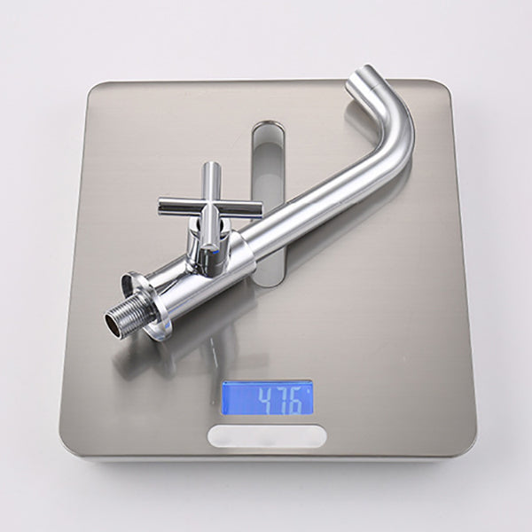 BowLift | Glam Wall-mounted Bathroom Faucet Copper Single Handle Low Arc Basin Faucet for Bathroom