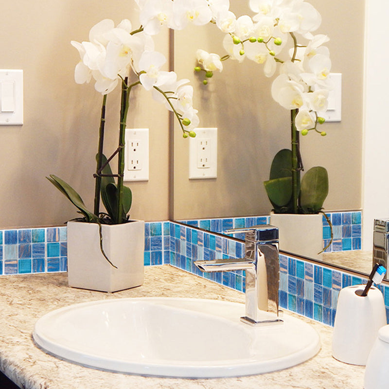 BowLift | Peel & Stick Mosaic Tile Plastic Square Stain-Resistant Peel and Stick Tiles for Shower
