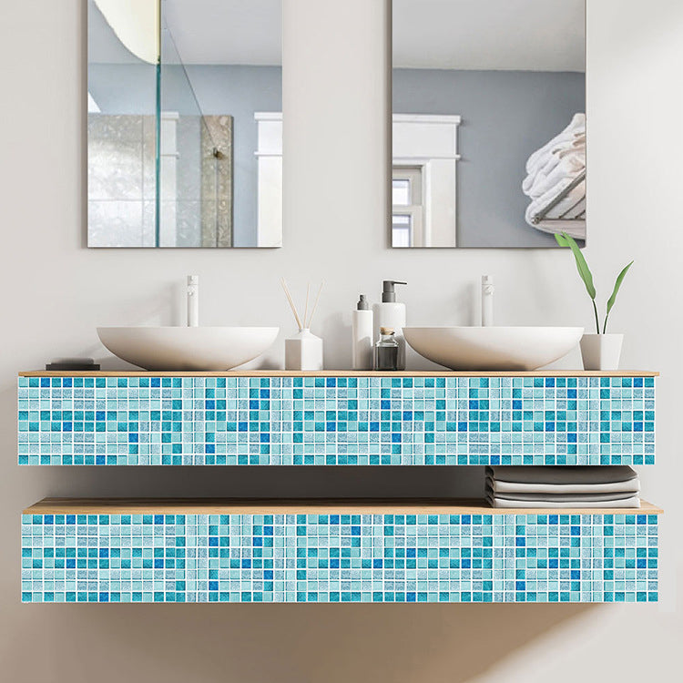 BowLift | Peel & Stick Mosaic Tile Plastic Square Stain-Resistant Peel and Stick Tiles for Shower
