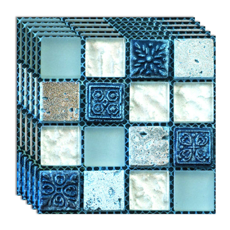 BowLift | Peel & Stick Mosaic Tiles PVC Square Stain Resistant Peel and Stick Tiles 20-Pack
