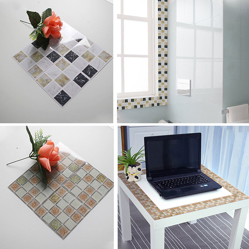 BowLift | Peel & Stick Mosaic Tiles PVC Square Stain Resistant Peel and Stick Tiles 20-Pack