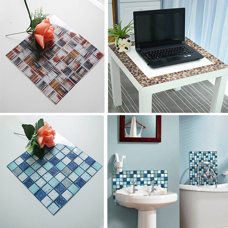 BowLift | Peel & Stick Mosaic Tiles PVC Square Stain Resistant Peel and Stick Tiles 20-Pack