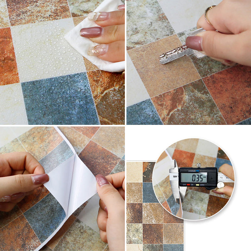 BowLift | Peel & Stick Tiles Square Stain Resistant Plastic Peel and Stick Tiles for Kitchen 20 Pack