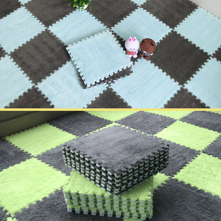 BowLift | Color-fade-resistant carpet tile Solid color interlocking carpet tile