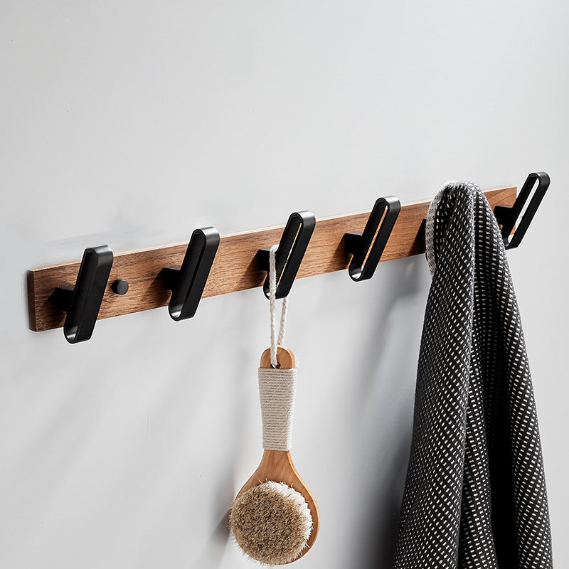 BowLift | Wood and Aluminum Bath Accessories Set Black Bathroom Accessories Kit