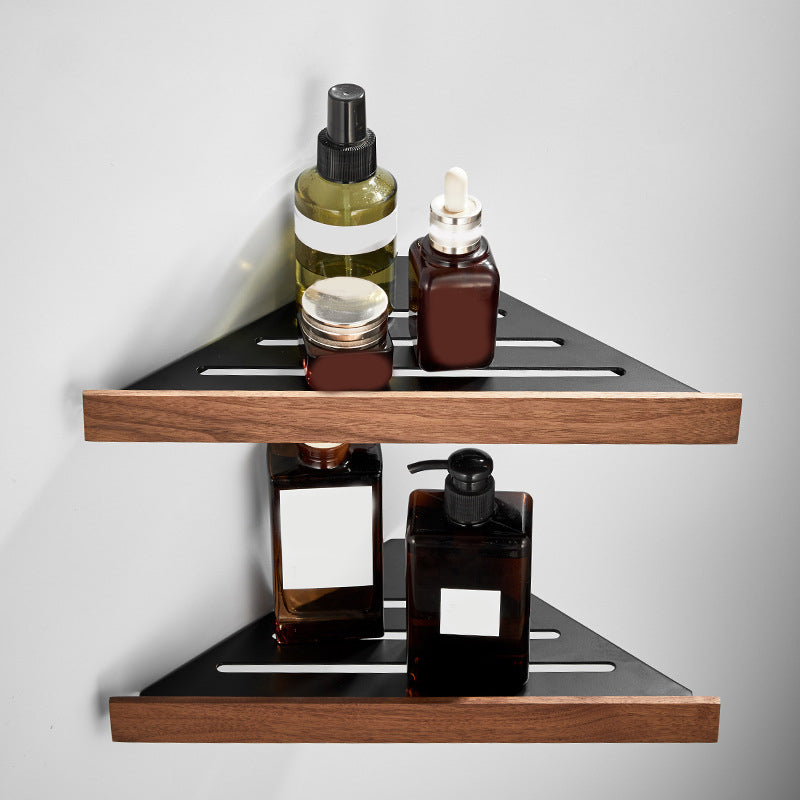 BowLift | Wood and Aluminum Bath Accessories Set Black Bathroom Accessories Kit