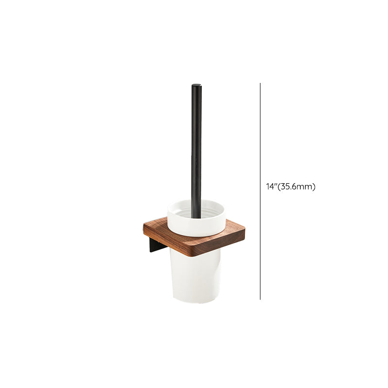 BowLift | Wood and Aluminum Bath Accessories Set Black Bathroom Accessories Kit