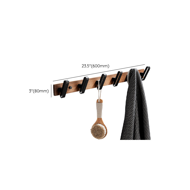 BowLift | Wood and Aluminum Bath Accessory Set Black Bathroom Accessory Kit