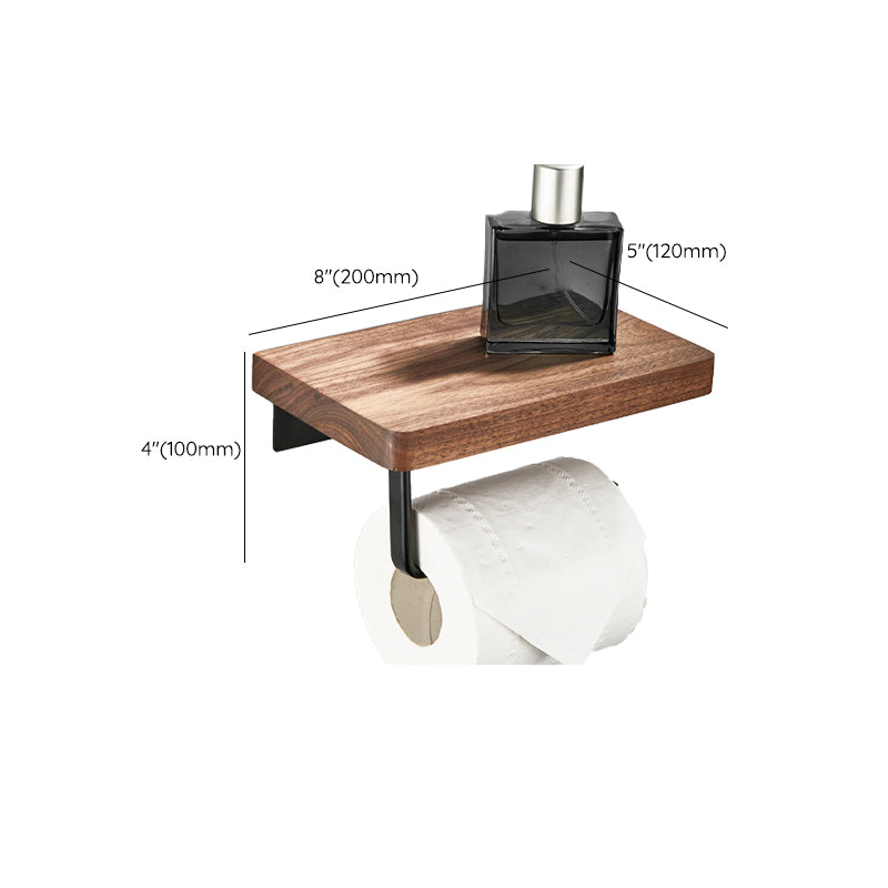 BowLift | Wood and Aluminum Bath Accessories Set Black Bathroom Accessories Kit