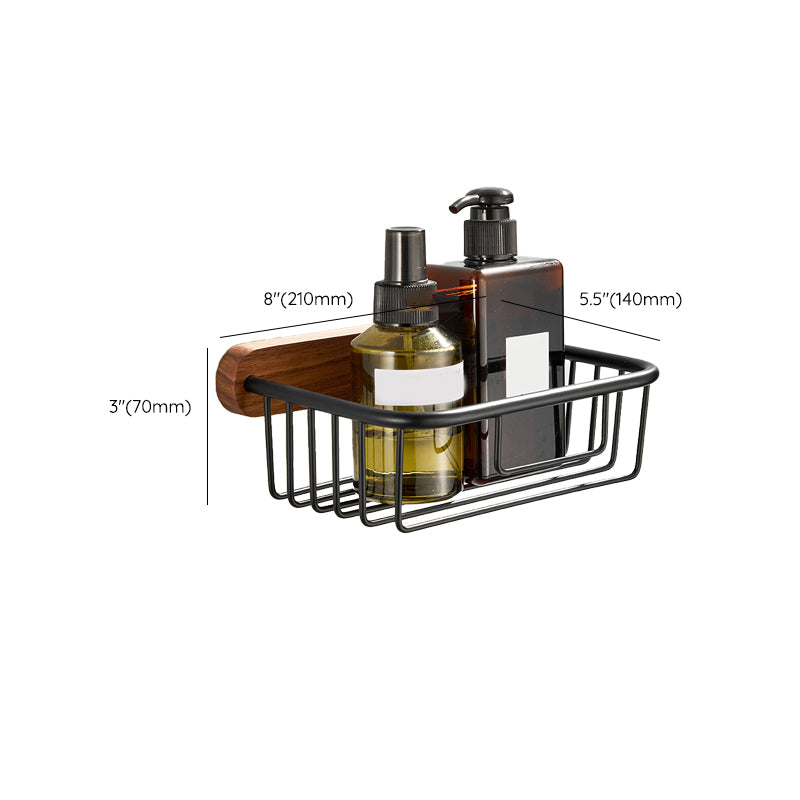 BowLift | Wood and Aluminum Bath Accessories Set Black Bathroom Accessories Kit