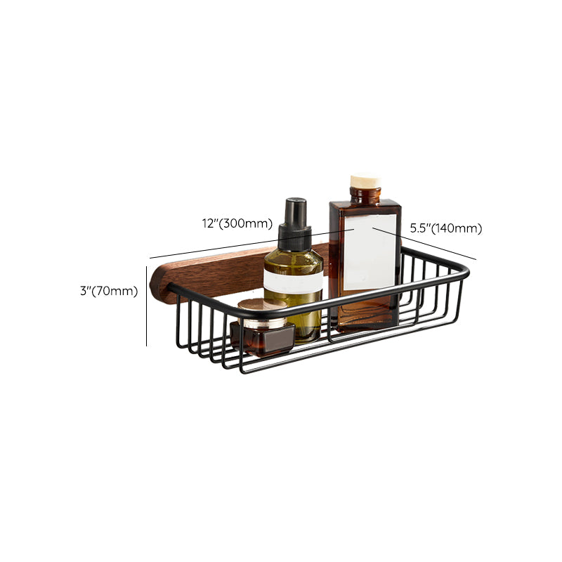 BowLift | Wood and Aluminum Bath Accessories Set Black Bathroom Accessories Kit