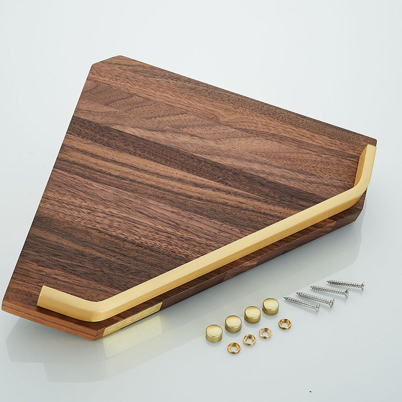 BowLift | Wood and Aluminum Bath Hardware Set Golden Bathroom Accessory Set