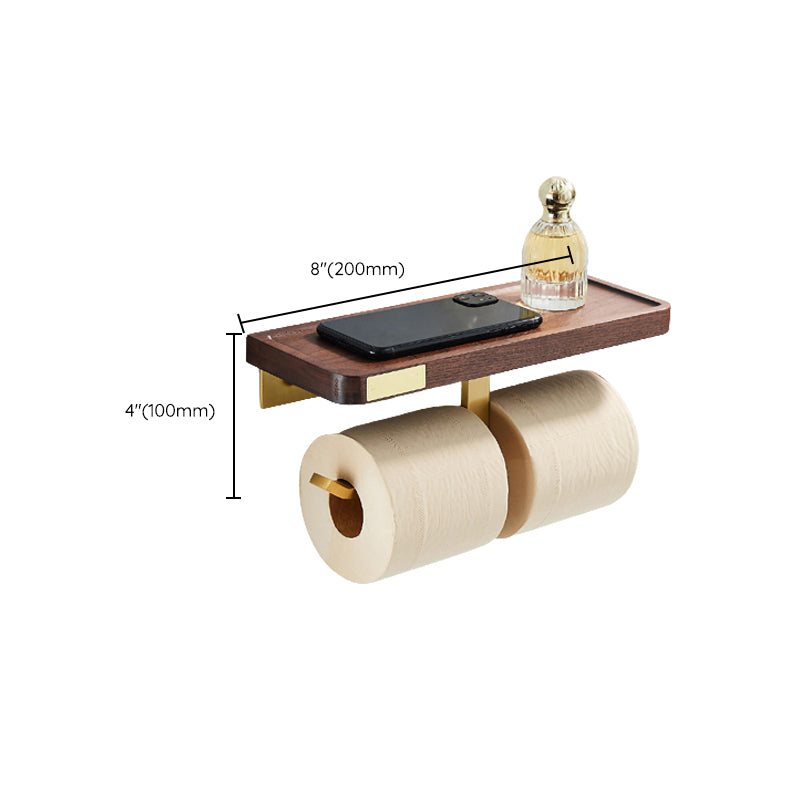 BowLift | Wood and Aluminum Bath Hardware Set Golden Bathroom Accessory Set