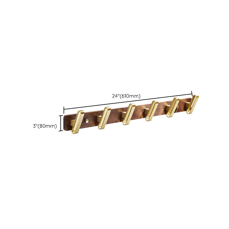 BowLift | Wood and Aluminum Bath Hardware Set Golden Bathroom Accessory Set