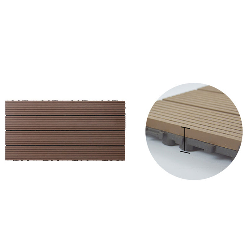 BowLift | Wire brushed wooden floor tiles Click-Lock engineered wood for patio garden