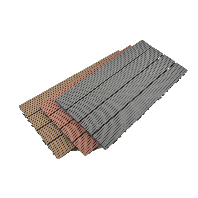 BowLift | Wire brushed wooden floor tiles Click-Lock engineered wood for patio garden