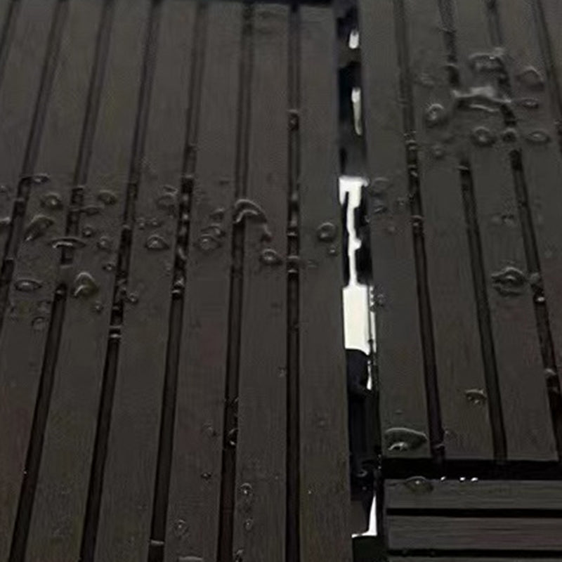 BowLift | Wire brushed wooden floor tiles Click-Lock engineered wood for patio garden