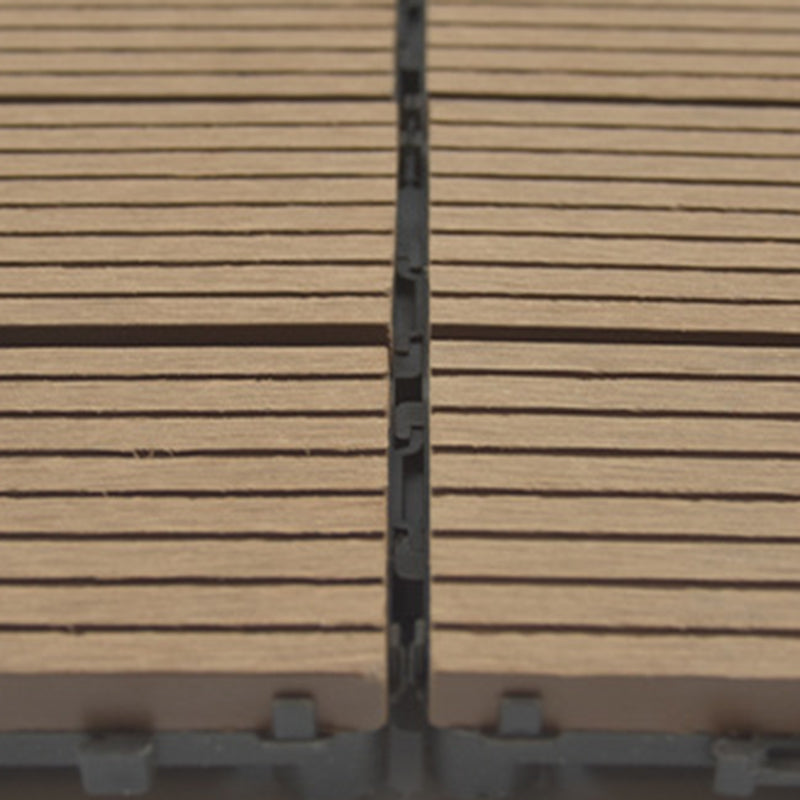 BowLift | Wire brushed wooden floor tiles Click-Lock engineered wood for patio garden