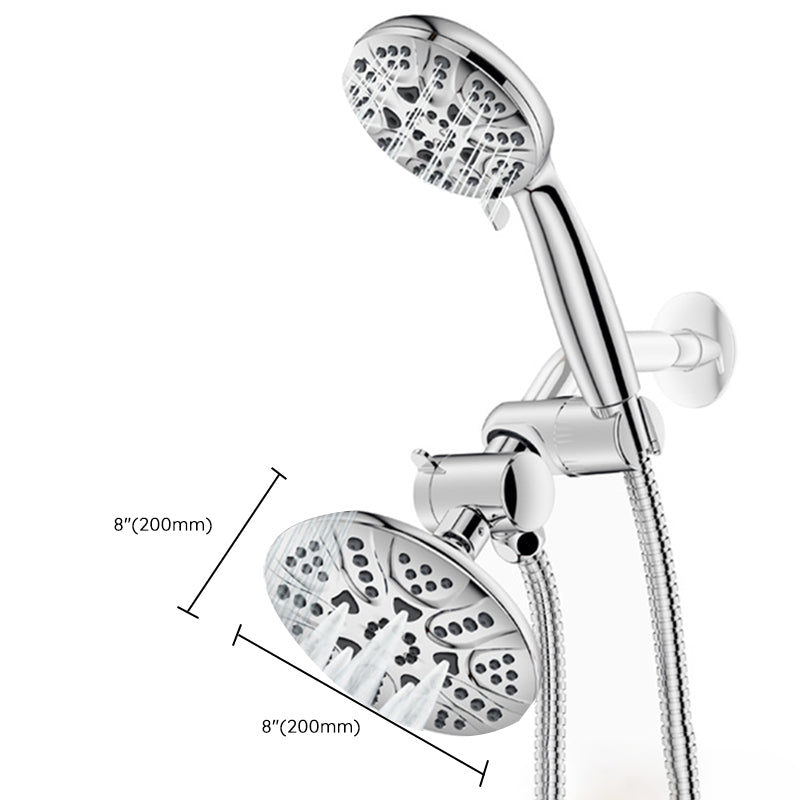 BowLift | Contemporary Shower Combo Dual Shower Head Chrome Ceiling Mounted Round Shower Head