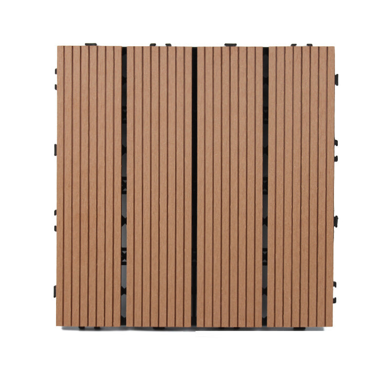 BowLift | Classic interlocking deck boards Solid color patio tiles