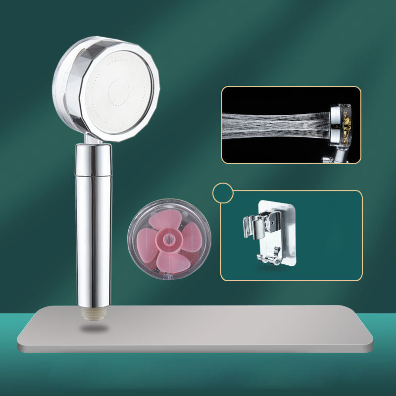 BowLift | Contemporary Shower Head Combination Hand Shower Plastic Wall Mount Silver Shower Head