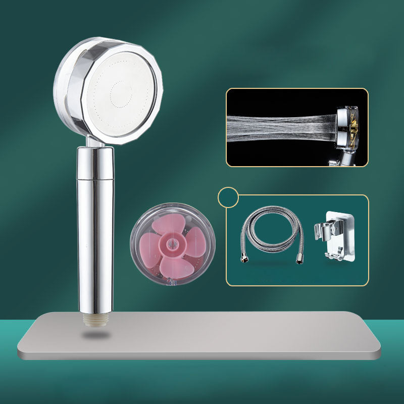 BowLift | Contemporary Shower Head Combination Handheld Shower Plastic Wall Mounted Silver Shower Head