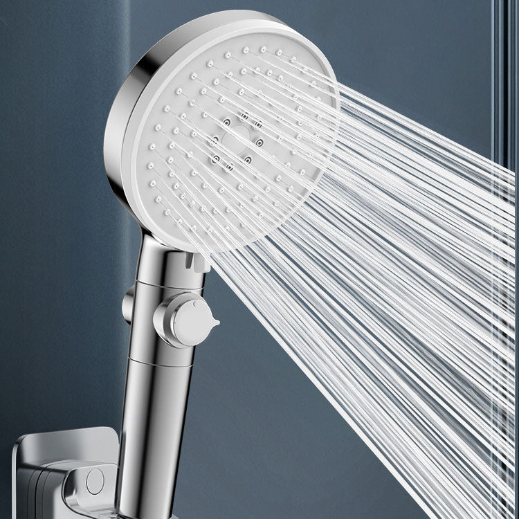 BowLift | Contemporary Hand Shower Round Shower Head Combo in Silver